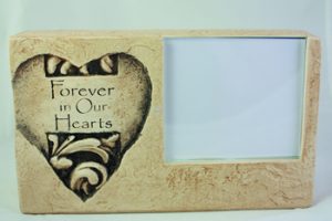 Heart memory keepsake frame